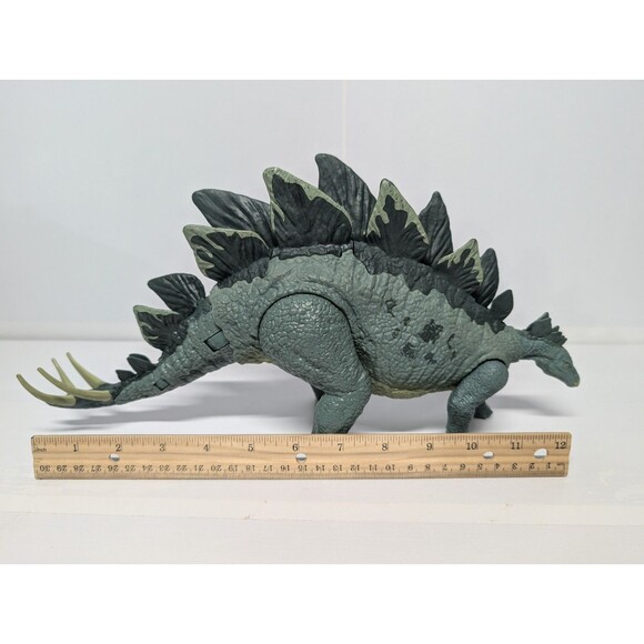 Jurassic World Action Attack Stegosaurus Dinosaur Figure Tail Swipe Motion Toy - Picture 2 of 7